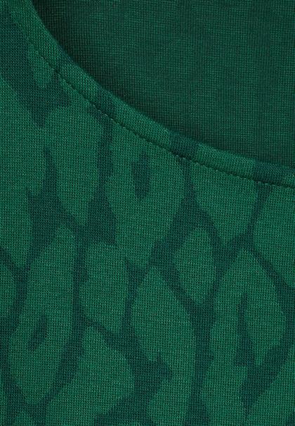 Shirt im Leo Dessin dark brisk green