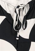Shirt im Materialmix black