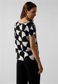 Shirt im Materialmix black
