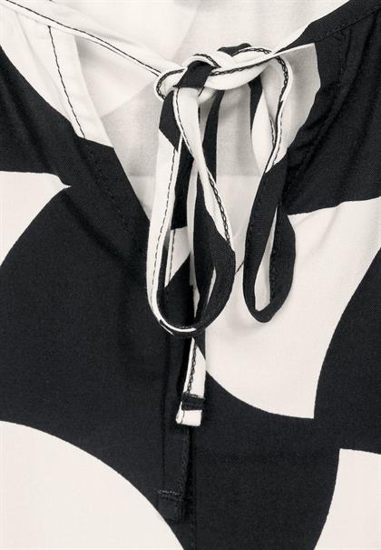 Shirt im Materialmix black