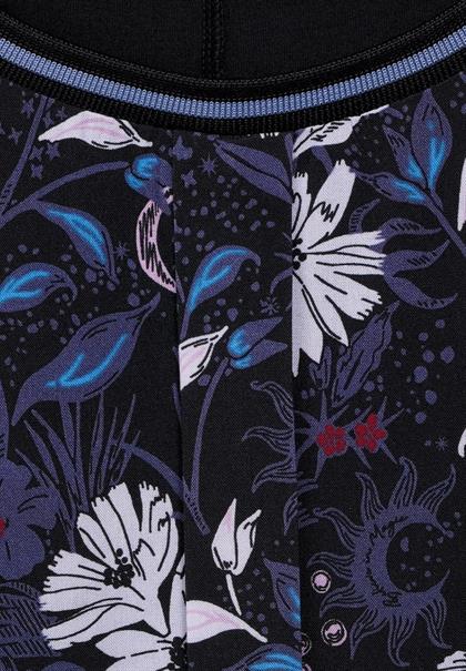Shirt im Materialmix black