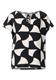 Shirt im Materialmix black