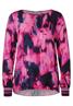 Shirt im Materialmix bright cozy pink