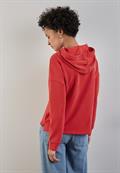 Shirt im Silk Look mandarin red