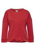 Shirt im Silk Look mandarin red
