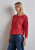 Shirt im Silk Look mandarin red