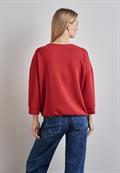 Shirt im Silk Look mandarin red