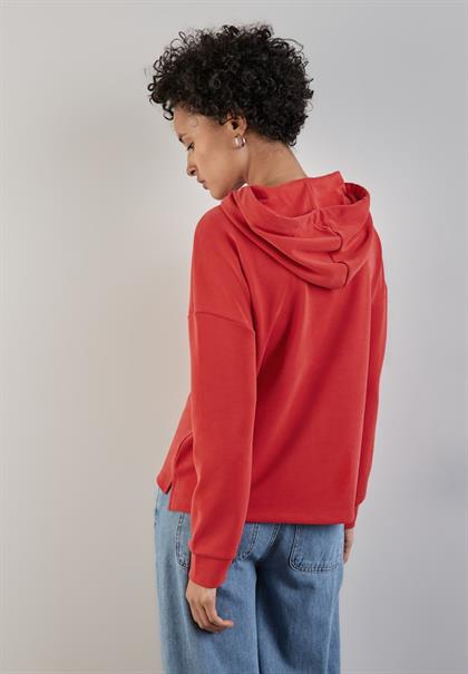Shirt im Silk Look mandarin red