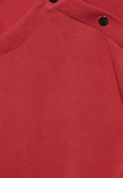 Shirt im Silk Look mandarin red