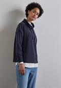 Shirt im Silk Look night sky blue