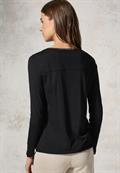Shirt im Tunika-Look black