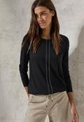 Shirt im Tunika-Look black