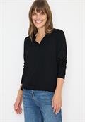 Shirt im Tunika-Look black