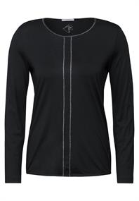 Shirt im Tunika-Look black