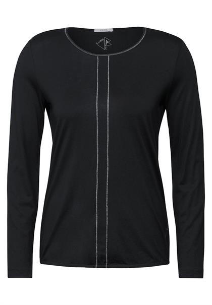 Shirt im Tunika-Look black