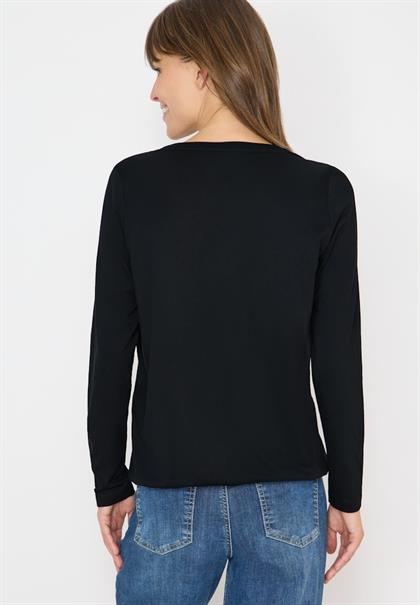 Shirt im Tunika-Look black