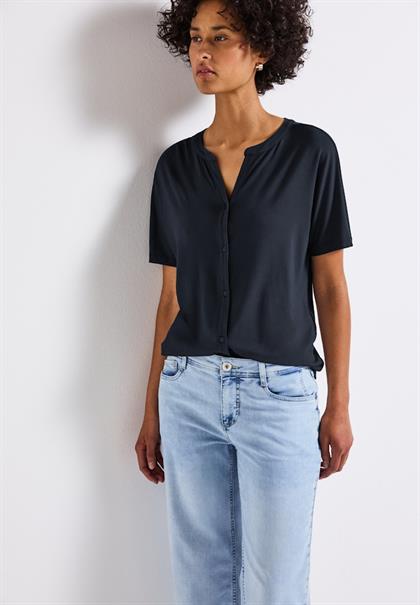 Shirt im Tunika-Look deepwater blue