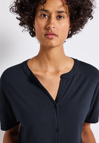Shirt im Tunika-Look deepwater blue
