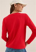 Shirt im Tunika-Look fiery red