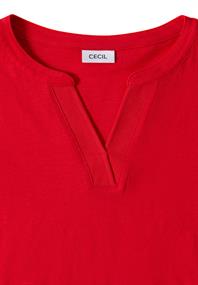 Shirt im Tunika-Look fiery red