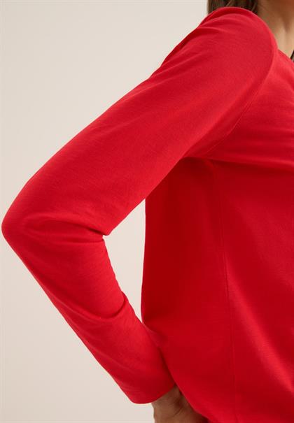 Shirt im Tunika-Look fiery red