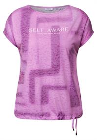 Shirt in Ausbrenner-Optik anemone pink