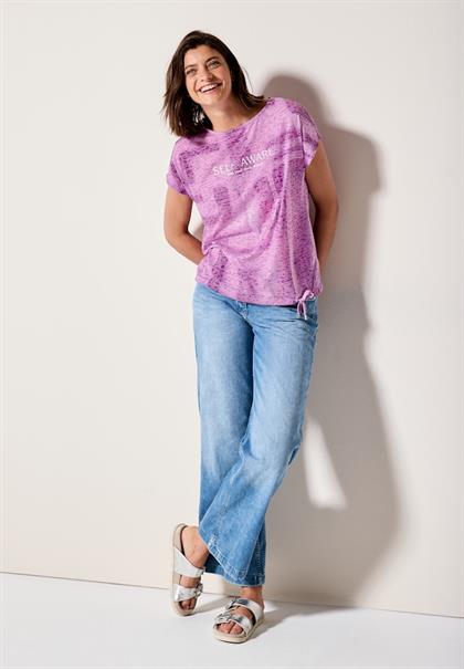 Shirt in Ausbrenner-Optik anemone pink