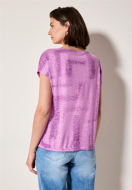 Shirt in Ausbrenner-Optik anemone pink