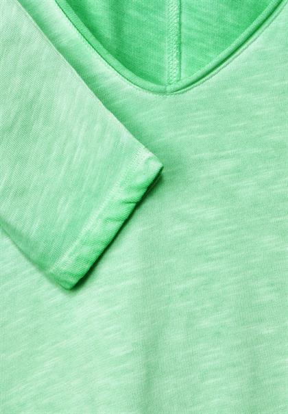 Shirt in gewaschener Optik smash green