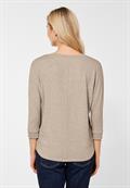 Shirt in Melange buff sand melange