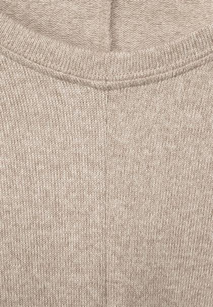 Shirt in Melange buff sand melange