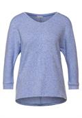 Shirt in Melange dazzling blue melange