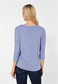 Shirt in Melange dazzling blue melange