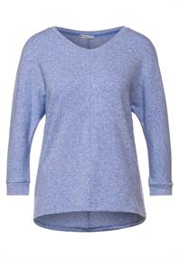 Shirt in Melange dazzling blue melange