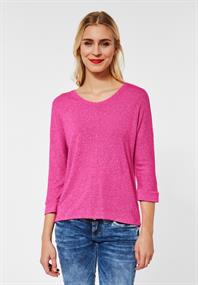 Shirt in Melange lavish pink melange
