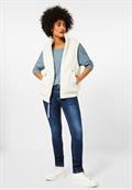 Shirt in Melange milky jade melange