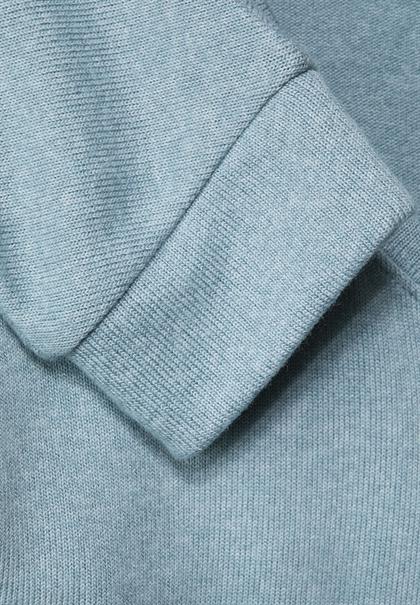 Shirt in Melange milky jade melange