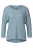 Shirt in Melange milky jade melange