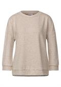 Shirt in Melange Optik buff sand melange