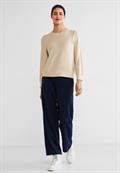 Shirt in Melange Optik light smooth sand melange