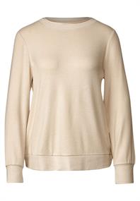 Shirt in Melange Optik light smooth sand melange