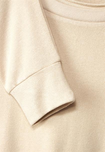Shirt in Melange Optik light smooth sand melange
