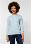 Shirt in Melange Optik milky jade melange