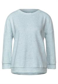 Shirt in Melange Optik milky jade melange