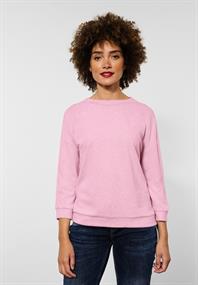 Shirt in Melange Optik pink crush melange
