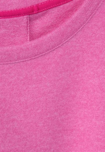 Shirt in Melange Optik pink crush melange