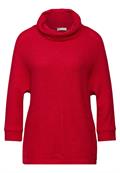 Shirt in Strick-Optik autumn red