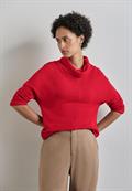 Shirt in Strick-Optik autumn red
