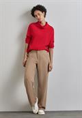 Shirt in Strick-Optik autumn red