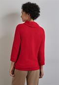 Shirt in Strick-Optik autumn red